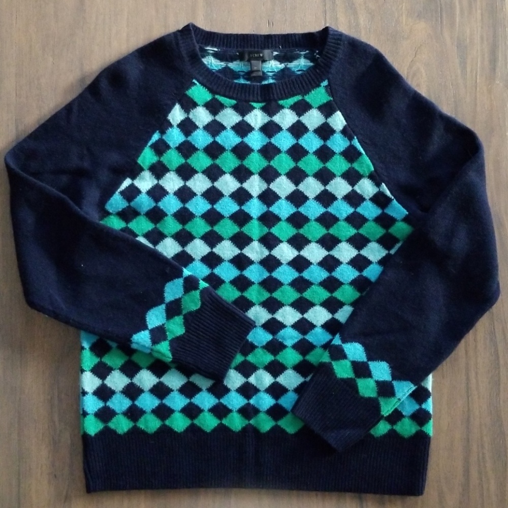 J Crew Diamond Sweater
